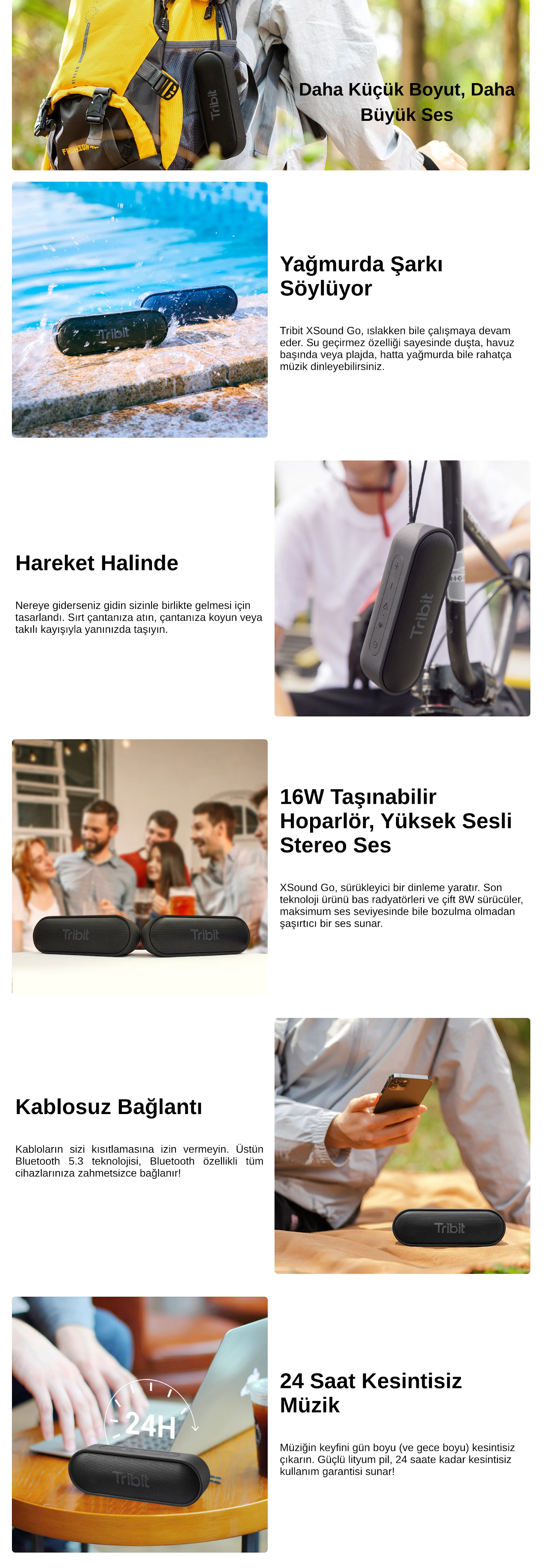 TRIBIT XSound Go Resmi Açıklama Görseli